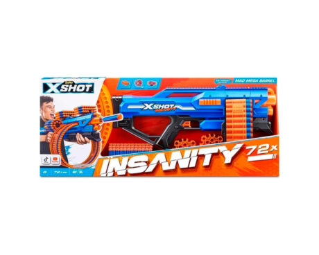 JUGUETE ZURU X-SHOT 7476 INSANITY MAD MEGA BARREL BLASTER