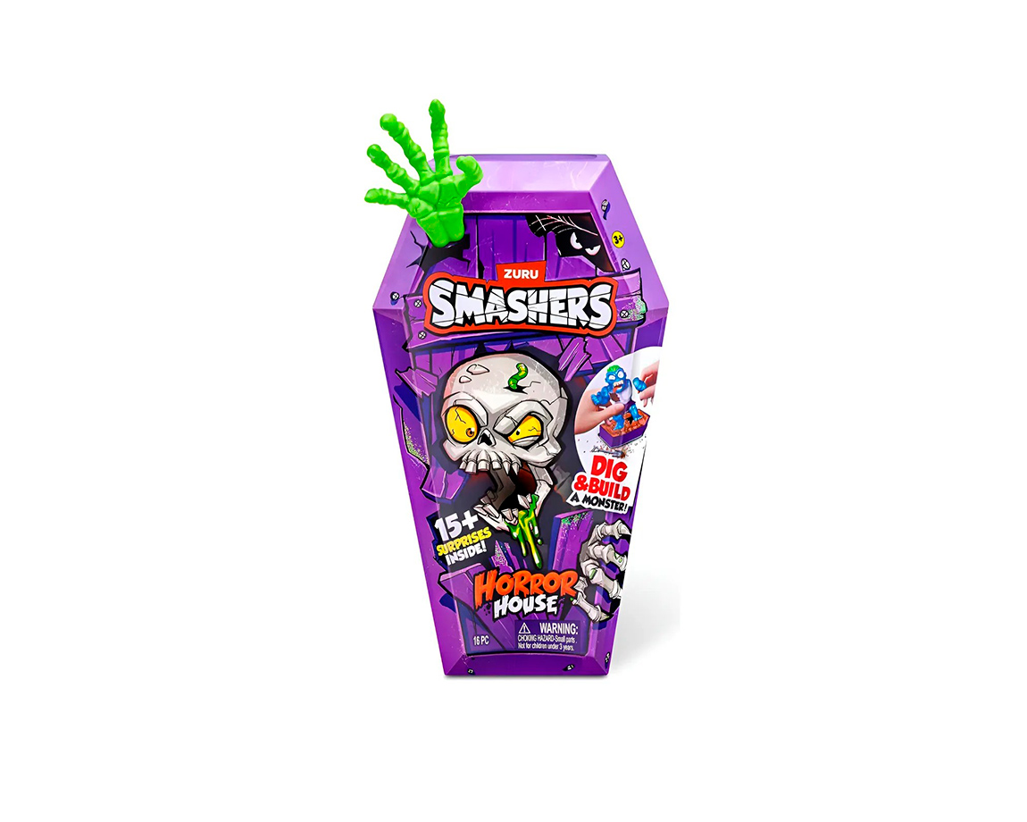 JUGUETE ZURU SMASHERS 7658 HORROR HOUSE MEDIUM + 15 SORPRESAS
