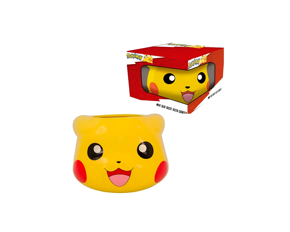 TAZA CERAMICA POKEMON PICACHU 3D 44674 502 ML