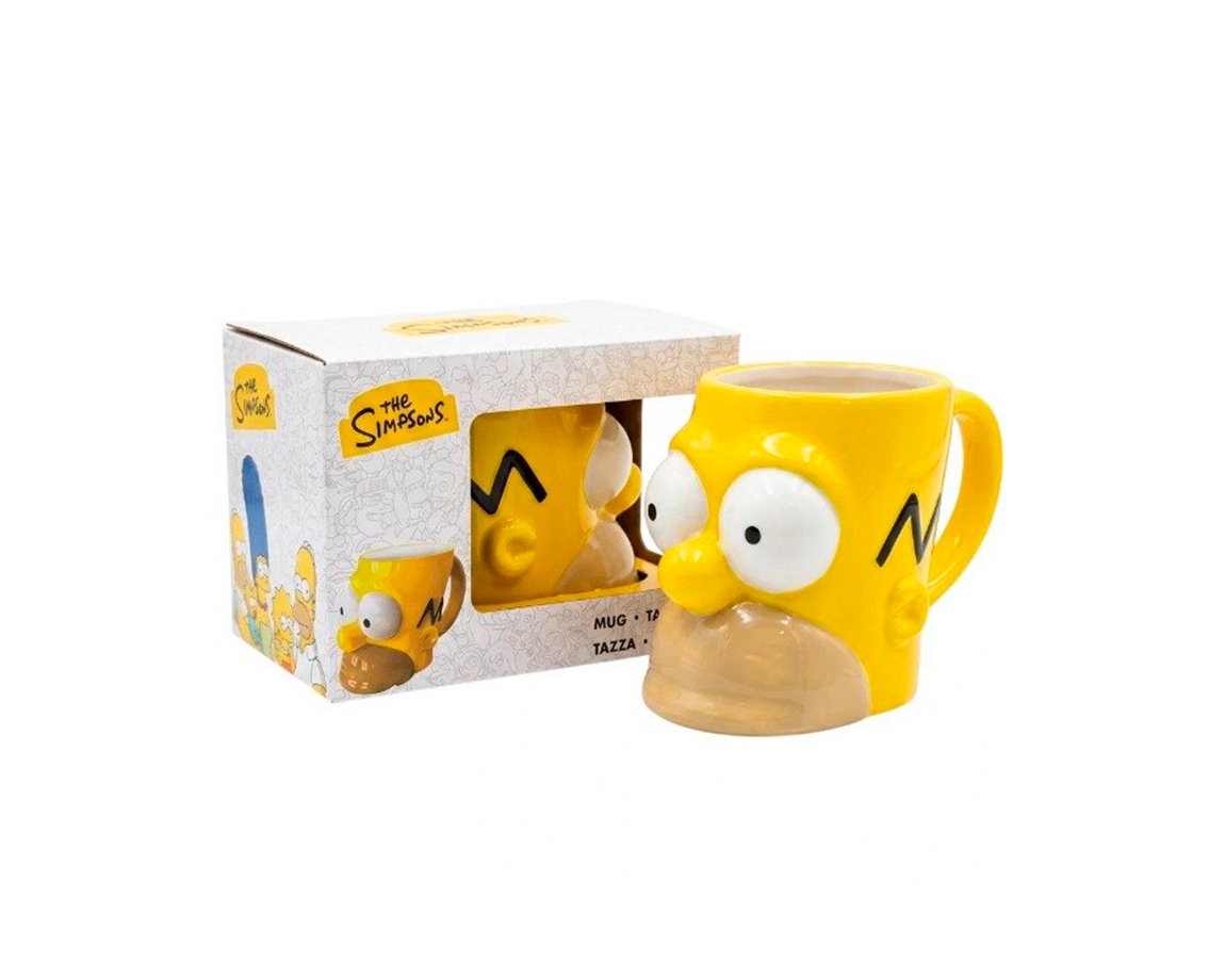 TAZA CERAMICA LOS SIMPSONS HOMERO 3D 78878 414 ML