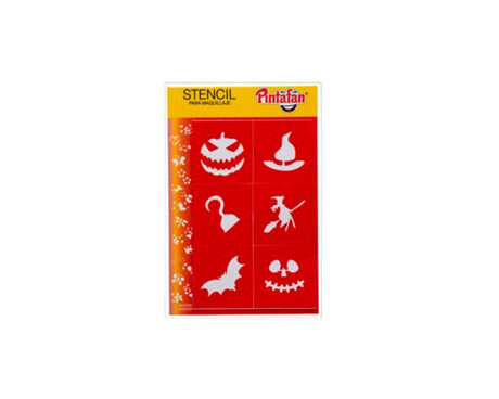 STENCIL PINTAFAN HALLOWEEN 6 EN 1 630-09 BRUJA