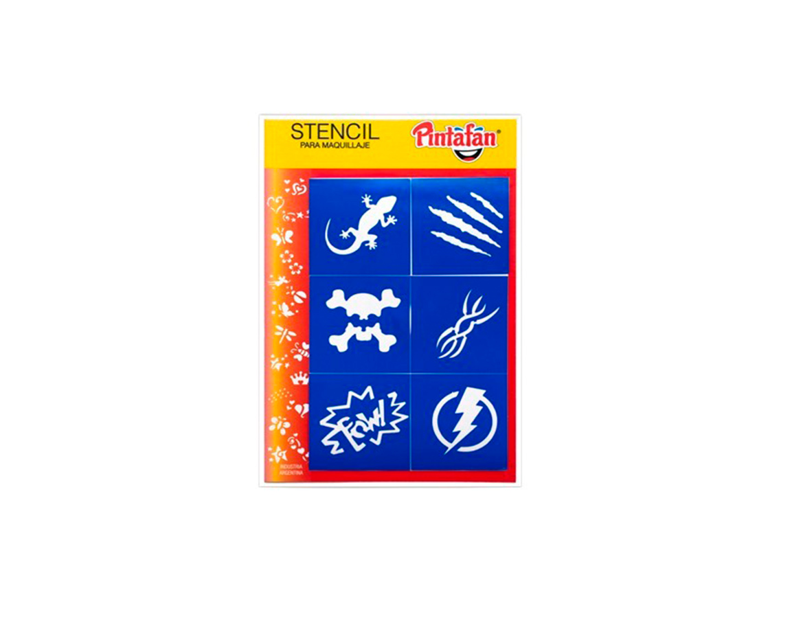 STENCIL PINTAFAN HALLOWEEN 6 EN 1 630-13 RASGUÑO