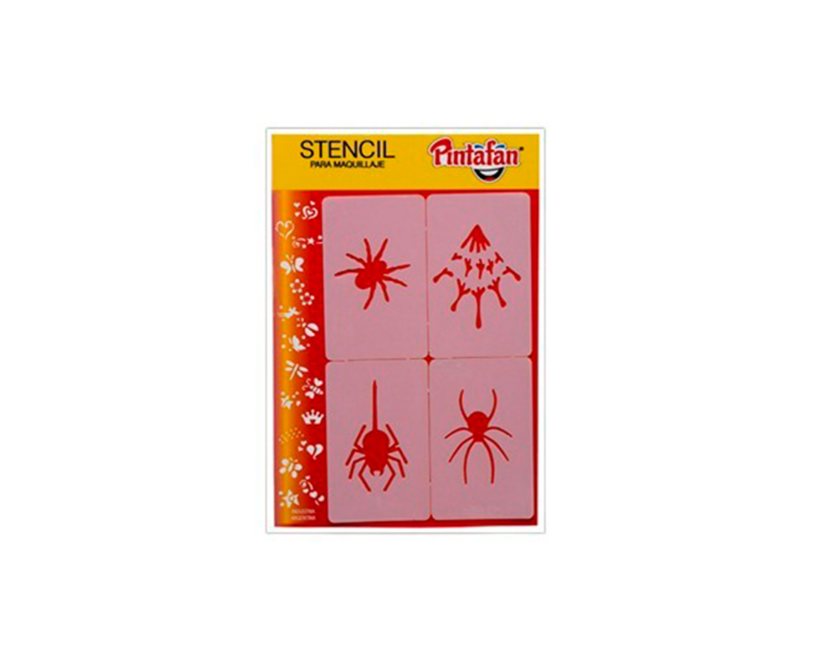 STENCIL PINTAFAN HALLOWEEN 4 EN 1 615-21 ARAÑAS