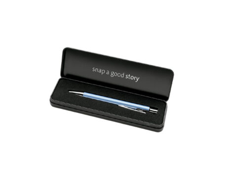 BOLIGRAFO PELIKAN SNAP FROSTED BLUE METAL CASE