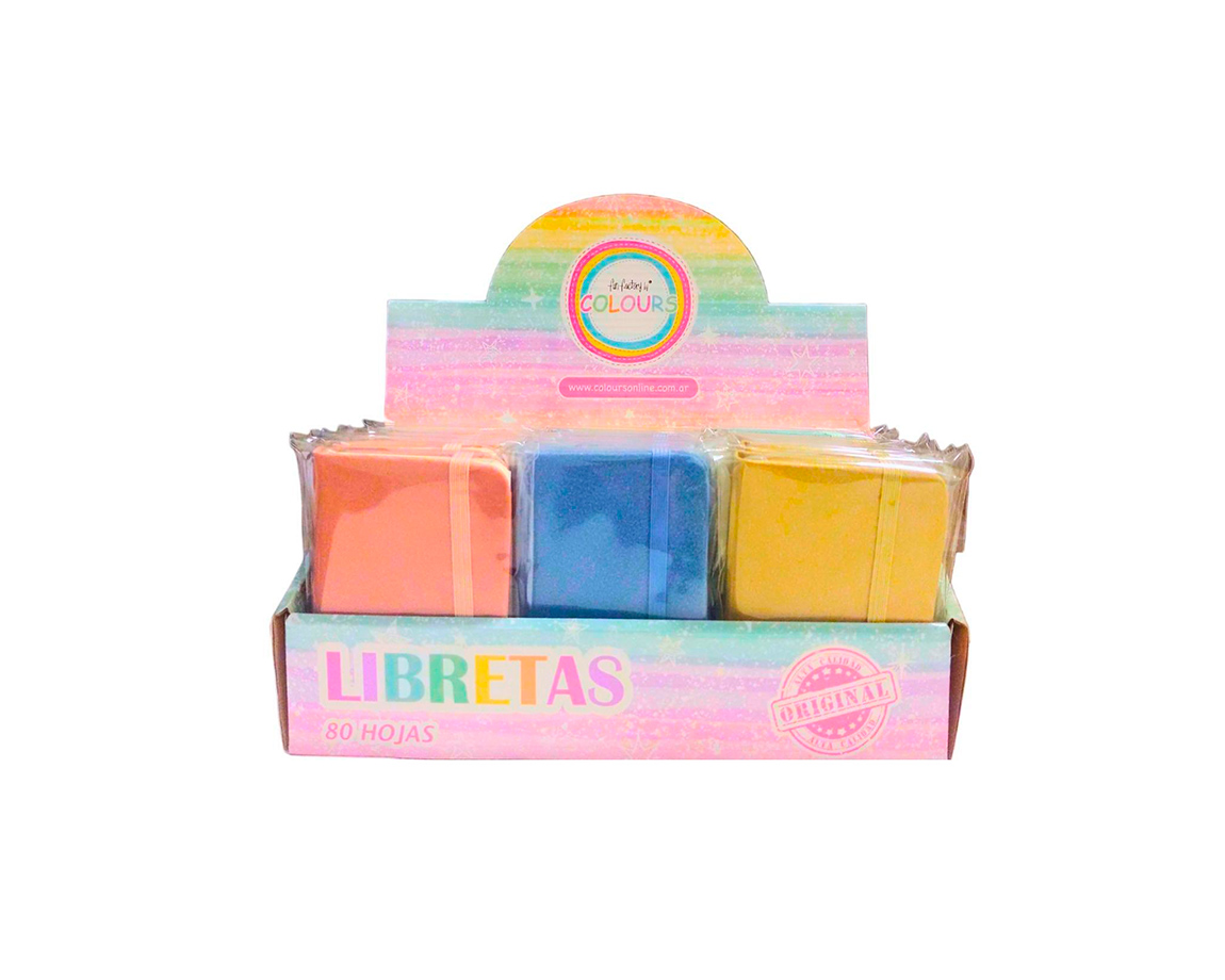LIBRETA COLOURS 24993 PASTEL A7 80 HJS LISAS