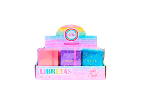 LIBRETA COLOURS 925012 DEGRADE PASTEL A7 80 HJS LISAS