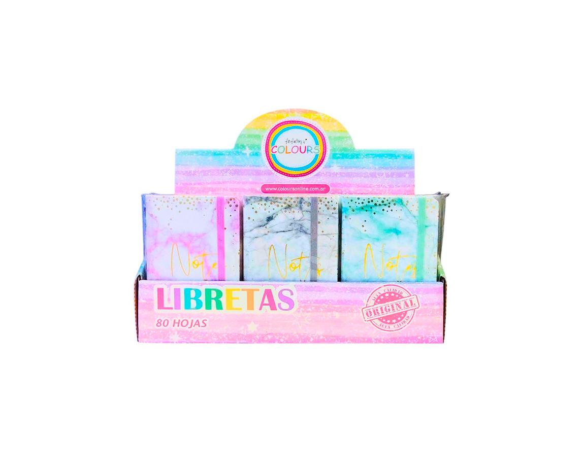 LIBRETA COLOURS 25027 GRAFITTI A6 80 HJS LISAS
