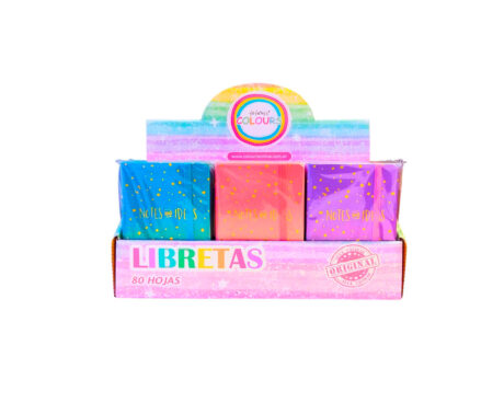 LIBRETA COLOURS 925013 DEGRADE PASTEL A6 80 HJS LISAS