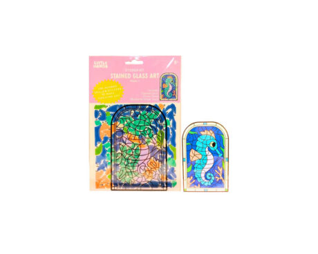 KIT COLOURS 169126 DE VITRAL CON STICKERS - CABALLITO DE MAR
