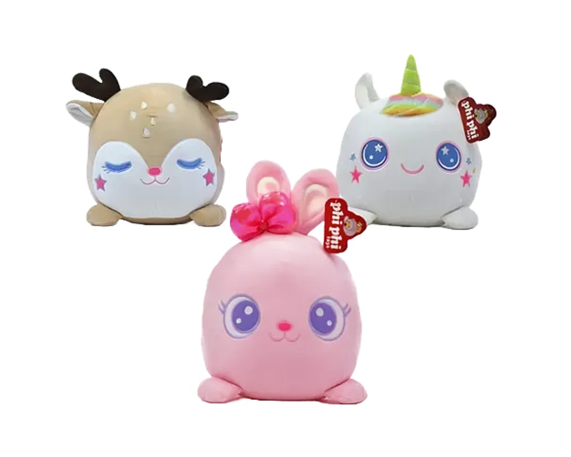 PELUCHE 8195 ANIMALITOS SPANDEX REDONDOS 21CM