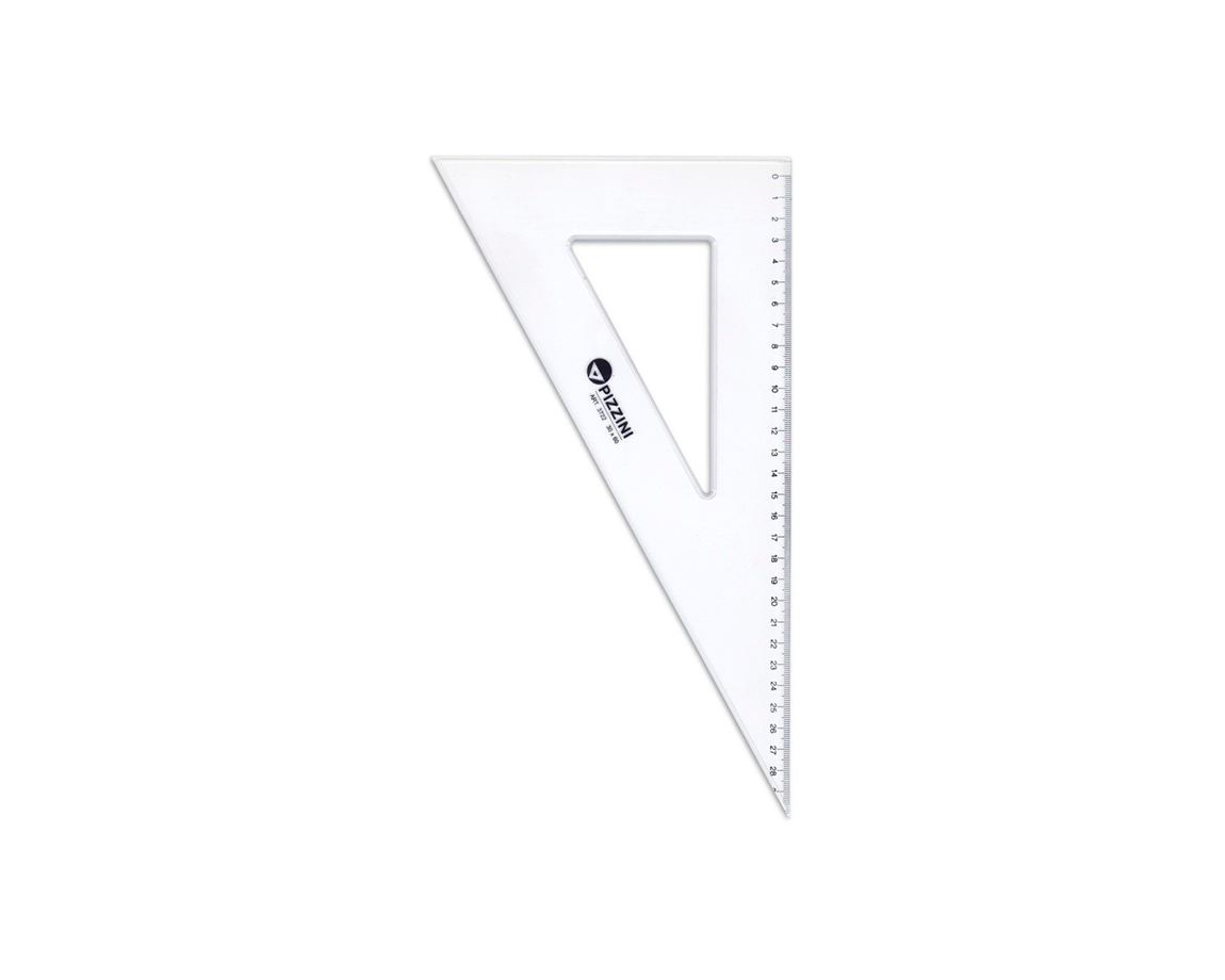 ESCUADRA PIZZINI 3722 ESCOL/MILIM 30/45 UNID  (372230x45x10)