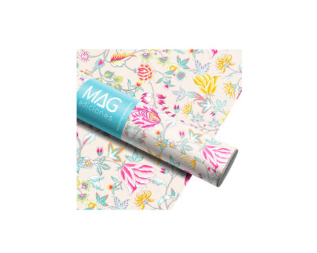 PAPEL REGALO MAG 5187 FLORES