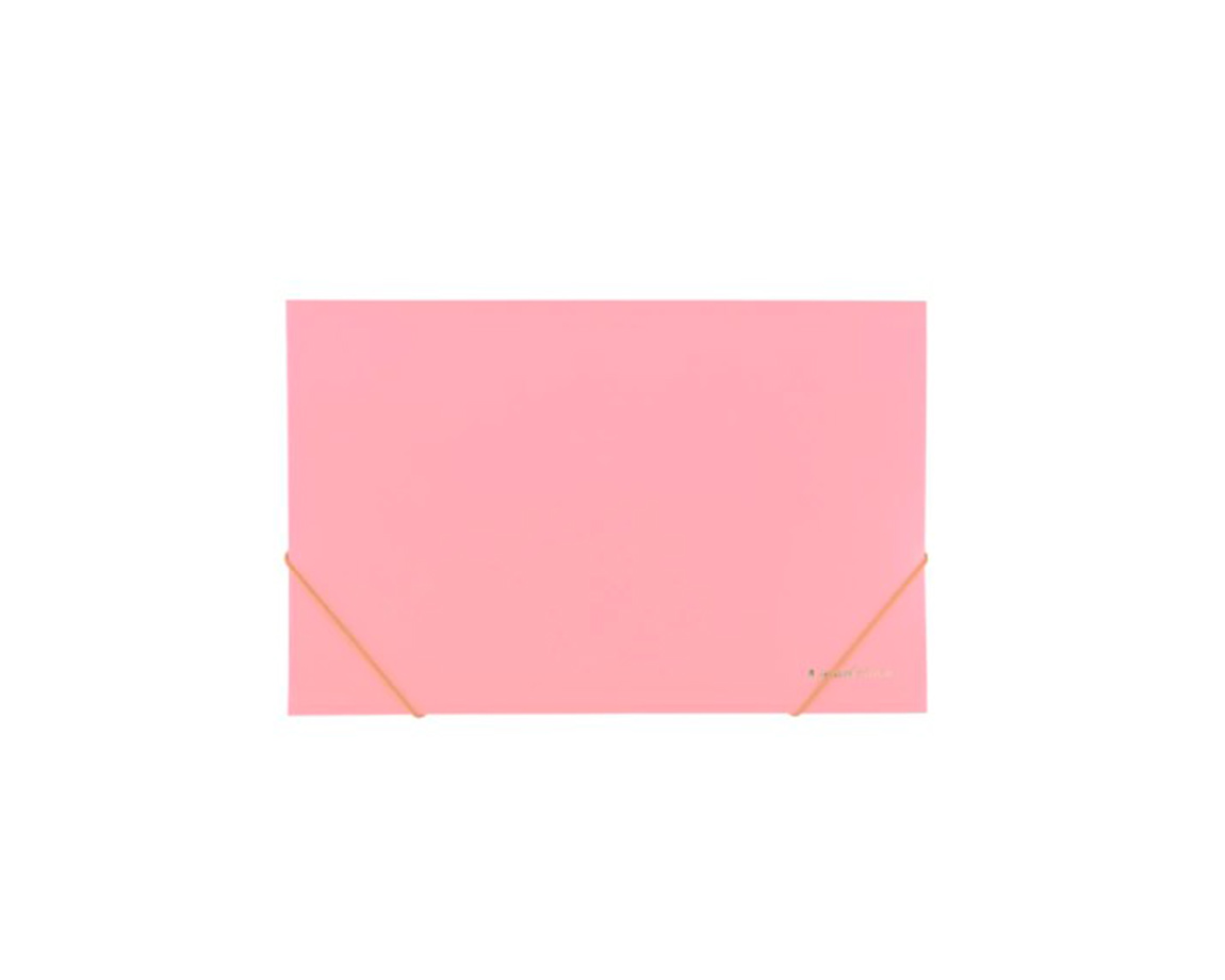 CARPETA SIMIL-PRESSP OFIC.ROSA PASTEL 3-SOL.C/E x10 U .