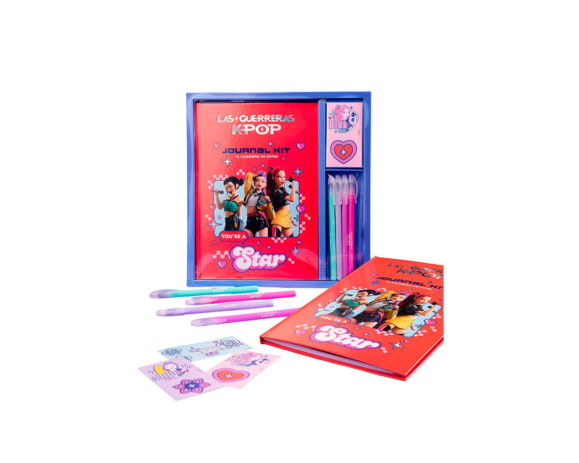 CUADERNO NOTAS VERTICE 7111GKP GUERRERAS K-POP