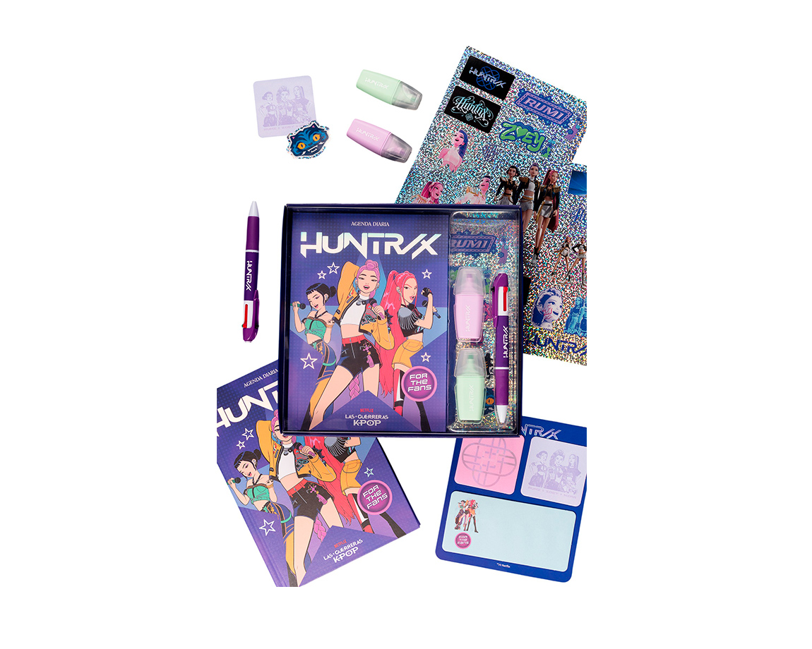 AGENDA PERPETUA VERTICE 7112GKP HUNTRIX GUERRERAS K-POP
