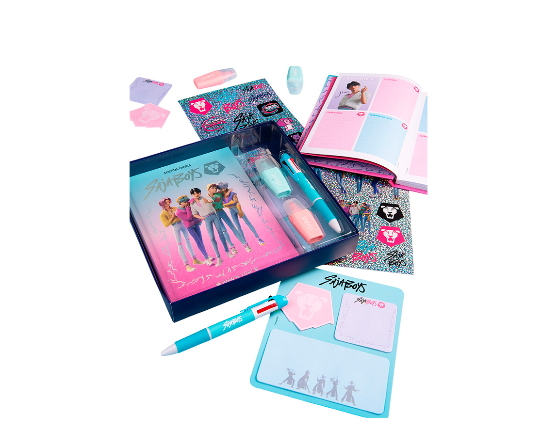 AGENDA PERPETUA VERTICE 7113GKP SAJA BOYS GUERRERAS K-POP