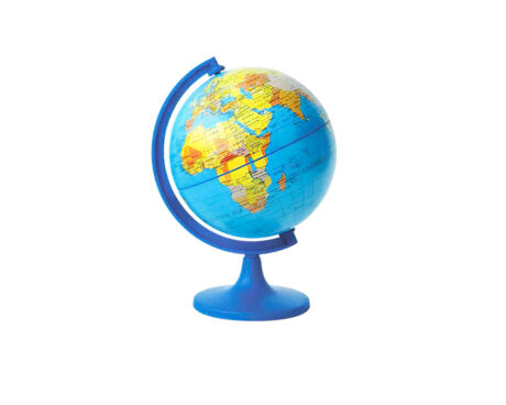 GLOBOS TERRAQUEOS 107W 10 CM Ø BASE DE PLASTICO POLÍTICO