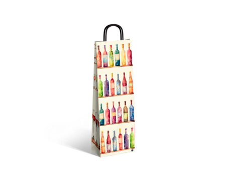 BOLSA REGALO ROMI BOTELLA 14x40 ENTRE COPAS