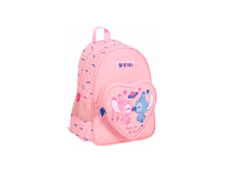 MOCHILA WABRO 27240 STITCH LOVE 12" ESPALDA