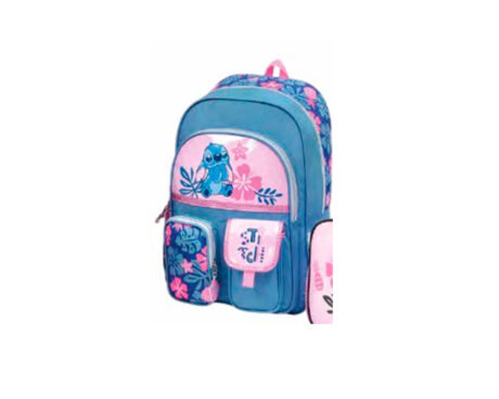 MOCHILA WABRO 27246 STITCH ALOHA 16" ESPALDA