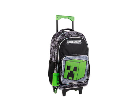 MOCHILA MOOVING 1636427 MINECRAFT CARRO CREEPER