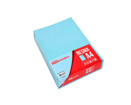 PAPEL RESMA MEDORO A4 75 GS CELESTE x 250 H.