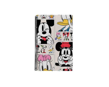 CUADERNO MOOVING 1208253 UNIVERSITARIO RAYADO MICKEY & FRIENDS