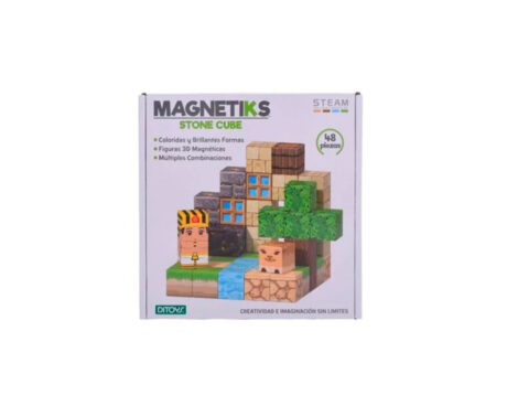 JUGUETE DITOYS 3077 MAGNETIKS STONE CUBE 48 PCS