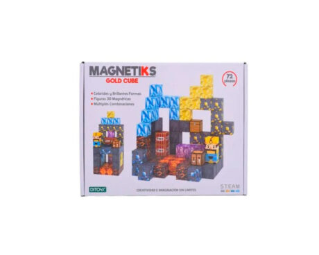 JUGUETE DITOYS 3078 MAGNETIKS GOLD CUBE 72 PCS