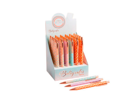BOLIGRAFO COLOURS 29577 RETRACTIL CORAZON C/ BRILLO