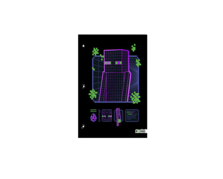 CARPETA MOOVING Nro 3 1003248 MINECRAFT CARTONE