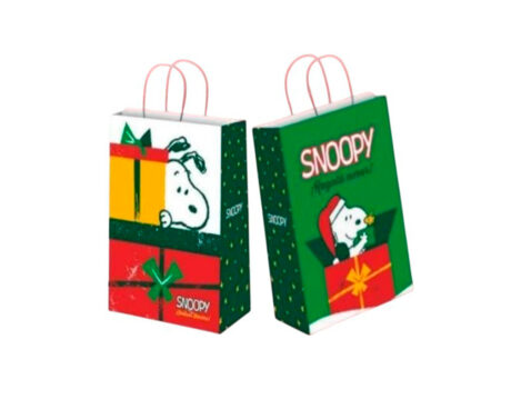 BOLSA BRANDPACK SNOOPY NAVIDAD 22X30