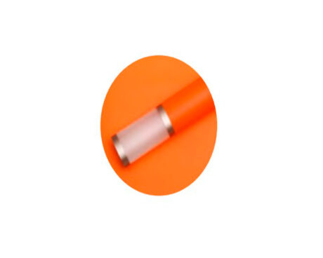 PAPEL REGALO COREANO 16522 12 MARCO TRANSP. NARANJA 57cmx57cm