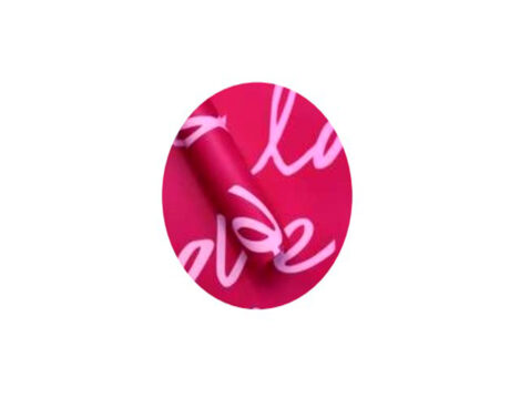 PAPEL REGALO COREANO 16560 03 LOVE FUXIA 57cmx57cm