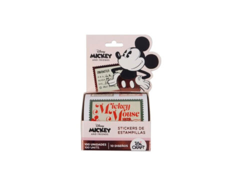 ROLLO DE STICKERS ESTAMPILLAS MICKEY & FRIENDS