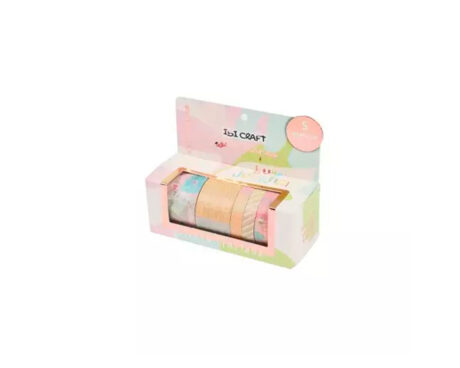 WASHI TAPE BOX 5 ROLLOS DE 4 MTS COLECCION SPIRIT