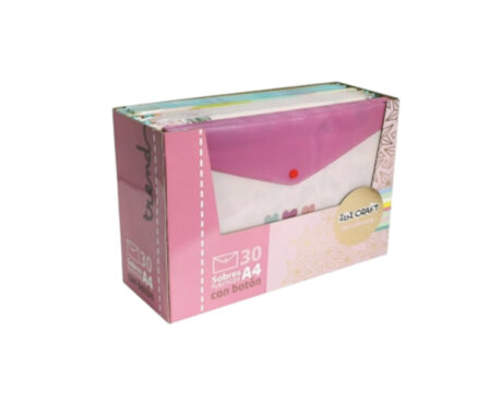 SOBRE PLASTICO C/ BOTON IBICRAFT OF SURTIDOS 30 PCS