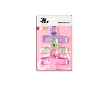 CLIPS ACRILICOS IBICRAFT X 3 PCS