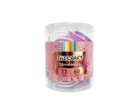 AROS PLASTICOS 4 COLORES PASTELES 33MM X 60 PCS