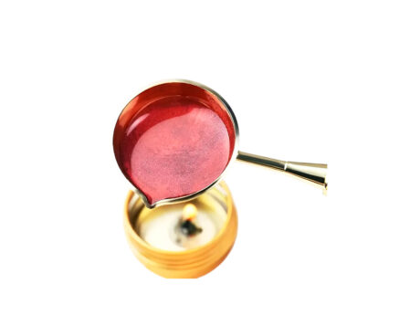 CUCHARA PARA LACRE C/MANGO DE MADERA