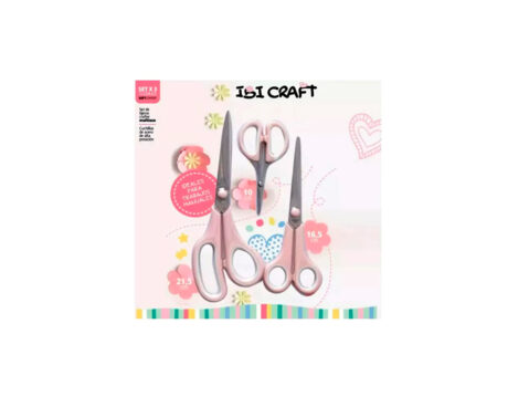 TIJERA IBICRAFT SET X3 PCS 21.5/16.2/10CM